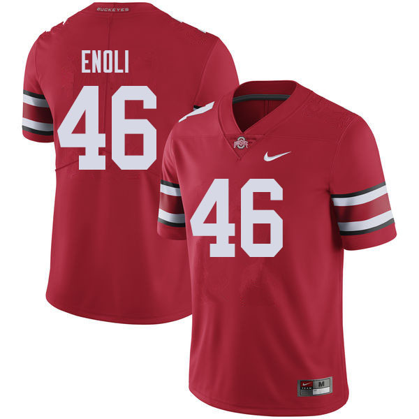 Men #46 Madu Enoli Ohio State Buckeyes College Football Jerseys Sale-Red